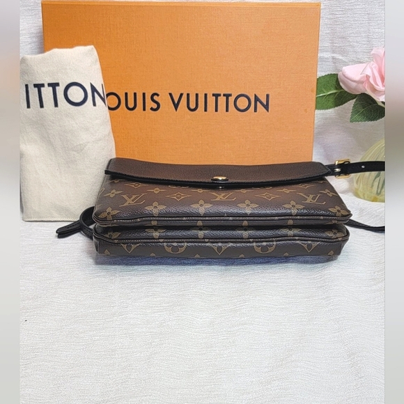 Auth 💞 Louis Vuitton Black Monogram Twinset Bag - Picture 4 of 10